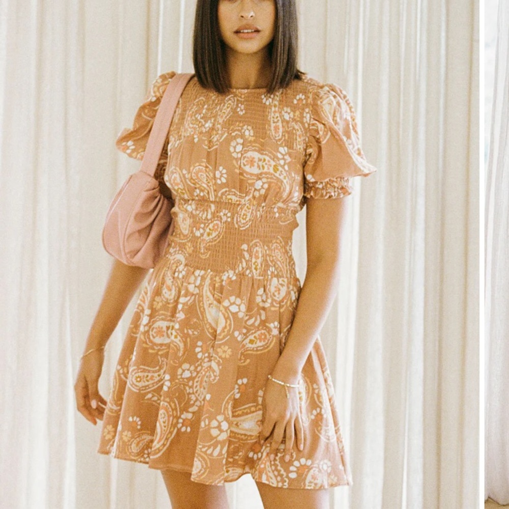 Sabo Skirt Charlize Shirred Dress - S